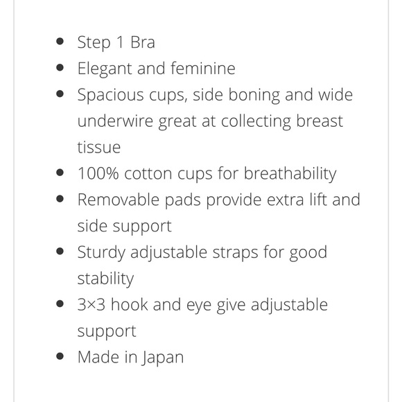 Made in Japan Bradelis Step 1 Bra 32D - Picture 7 of 8